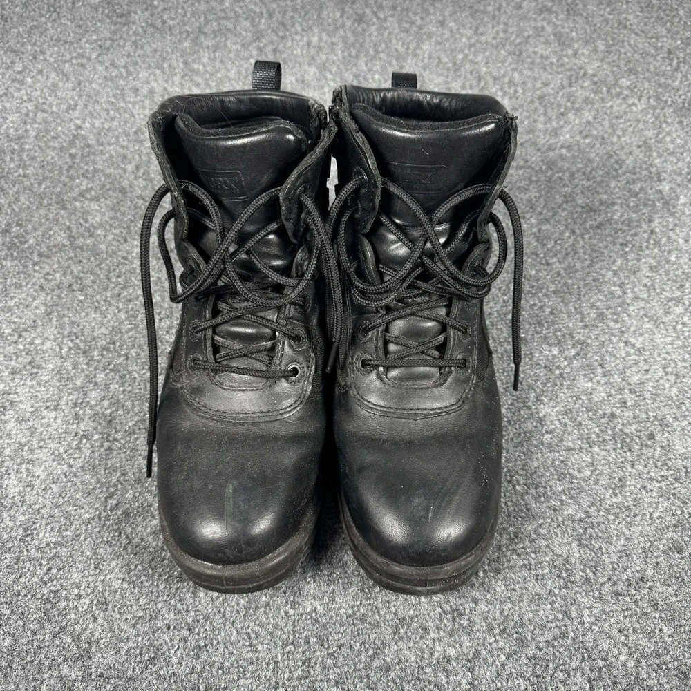 Worx by Red Wing Work Boots Mens Size 9.5 Black Leather Side Zip Soft Toe Shoes